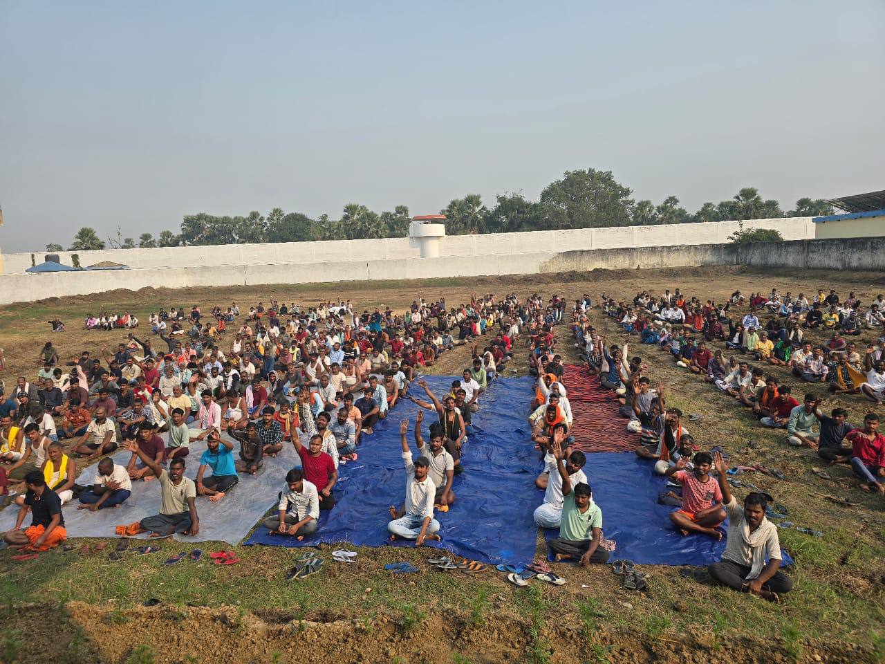 Sunita conducting a session with inmates at Jehanabad district jail